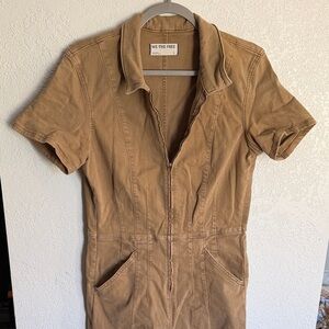 We The Free Brown Short Sleeve jumpsuit